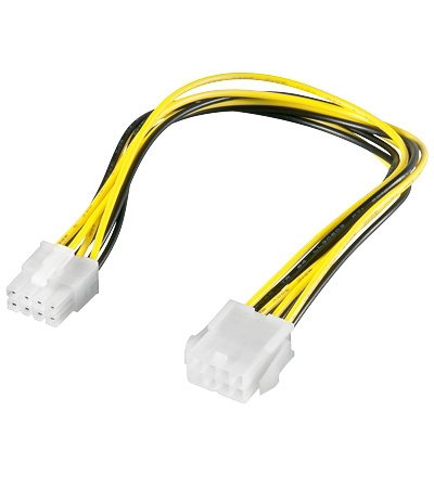 53-680-01710_Bild1 PC Netzteil Adapter EPS Verlängerung 8pol 200mm