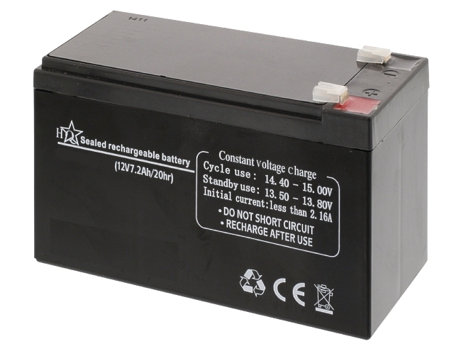 12V-7-2ah-akku-33-175-00053-OK2020 12V Bleiakku 12V 7,2Ah OEM 151x65x94mm Kontakte 4,8mm