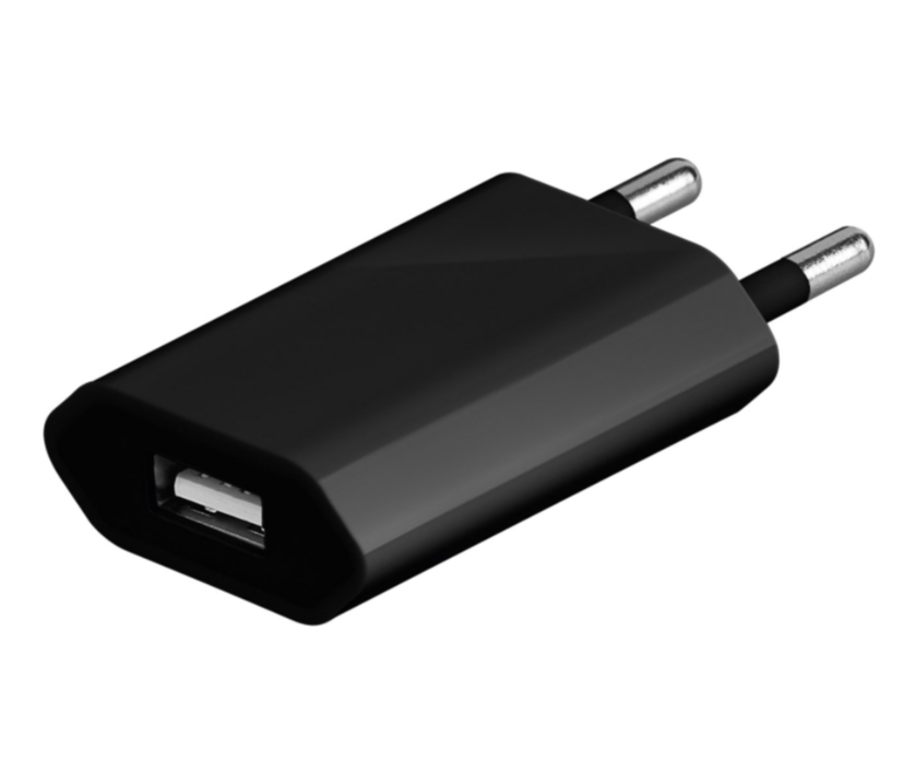 USB Netzteil USB Ladegerät 5V 1A Schwarz