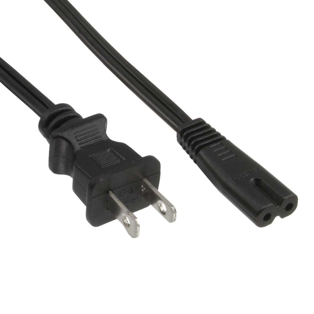 1.8m USA Netzkabel 2pol mit C7 Eurostecker USA NEMA USA Stromkabel