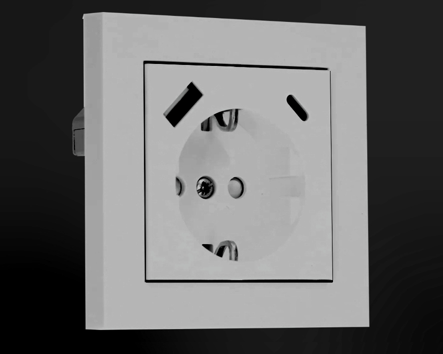 Steckdose mit USB Ladegerät USB-A + USB-C Innenblende 55x55mm RW Reinweiss