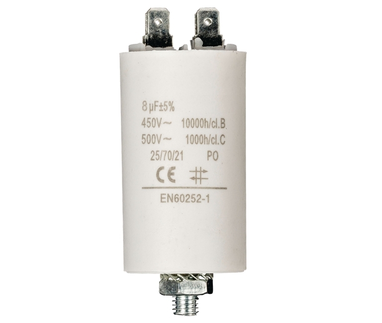 Motorkondensator_29-719-00750_2020_OK 8uF Motorkondensator MKP 8uF 450V 30x70mm M8