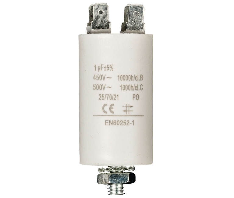 Motorkondensator_29-719-00760_2020_OK 1uF Motorkondensator MKP 1uF 450V 30x57mm FPU