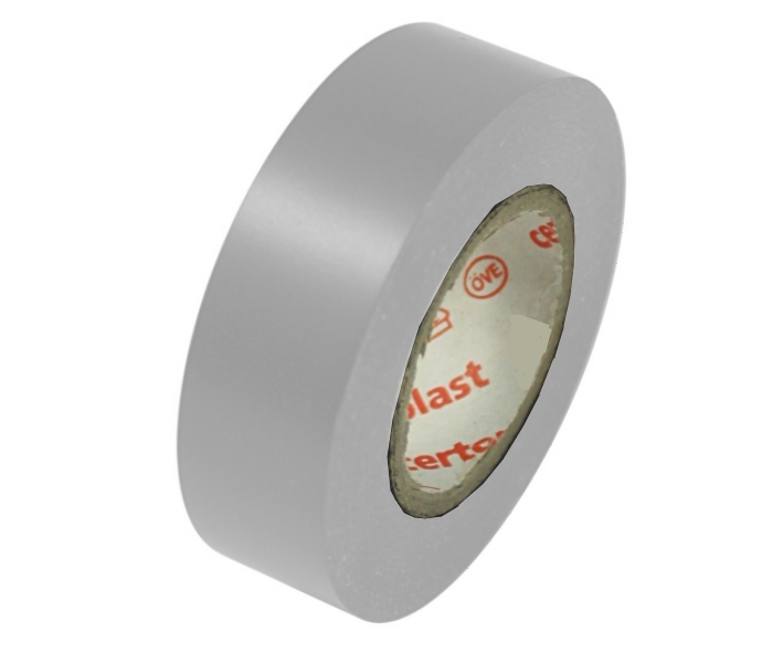 10m Elektroisolierband je Rolle in GRAU Breite 15mm