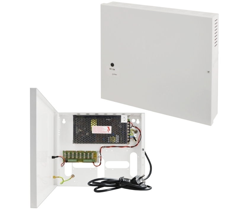 12V_Netzteil_im_Wandgehaeues_93-808-05080 12V Netzteil 12V 8A 100W im Wandgehäuse 8x 12V Kameranetzteil Alarmtechnik