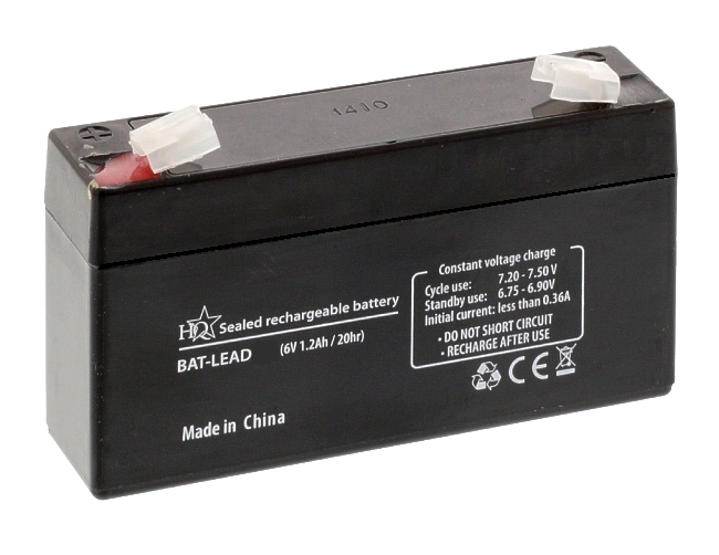 6V-1200mAh-Akku-Bleiakku-33-175-00009-OK 6V Bleiakku 6V 1,2Ah Abm 97x25x51mm HQ