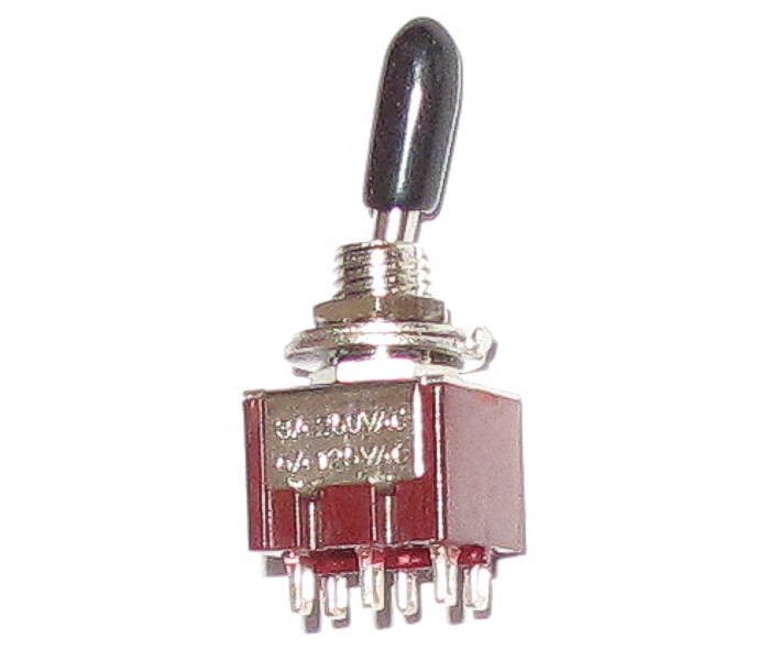 2xUM_Kippschalter_95-834-00140_B2 Schalter Mini Kippschalter 2xUM Ein-Aus mit schwarzer Kappe