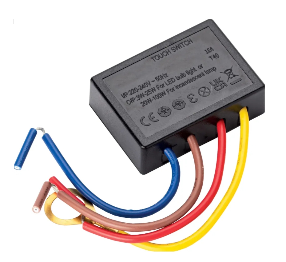 Touch Dimmer Modul 230V für LED 3W-25W oder Halogenbirnen 20-100W  ideal zur Nachrüstung von Lampen Leuchten