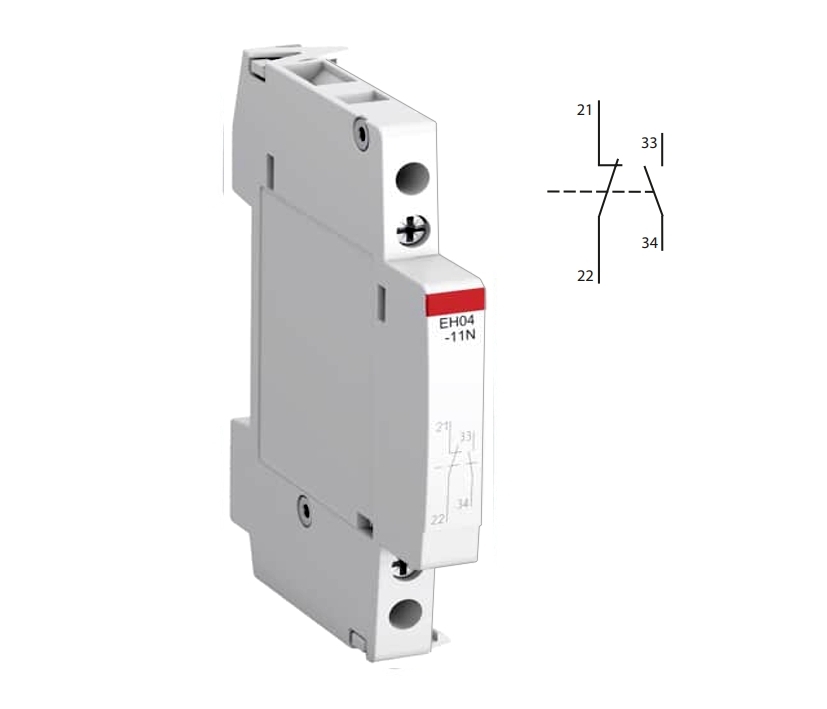 Hilfskontakt 1xS 1xÖ Hutschiene EH04-11N Zubehör für Schütze ESB-Serie