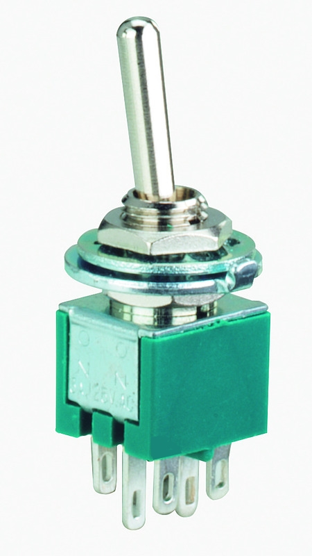 95-834-00024_Mini_Kippschalter_MS2457OZ5kjjZQGPS2 Schalter Kippschalter Subminiatur 2xUM = 2xWechsler Serie-200