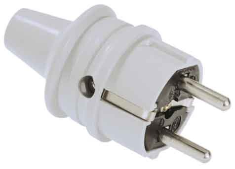 4016514005468-Bachmann_910971 Schutzkontaktstecker Weiss 16A 250Vac Bachmann