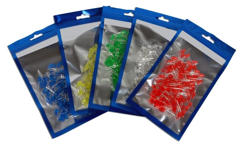 15-783-06050_500_LEDs_bigpack LED Sortiment 500-teilig 5mm LED Rot Grün Gelb Blau Weiss