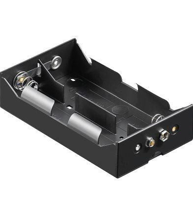 33-475-00003_Batteriefach_Monozelle Batteriehalter für 4xMono D Zellen Druckknopfanschluss
