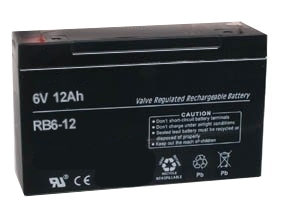 33-175-00016_bleiakku_bild30_henri-de 6V Bleiakku 6V 12Ah Abm 151x50x94mm