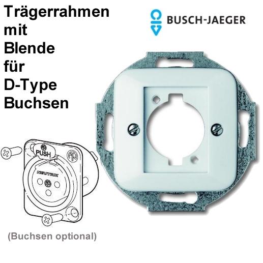 XLR HDMI RJ45 Träger Dose