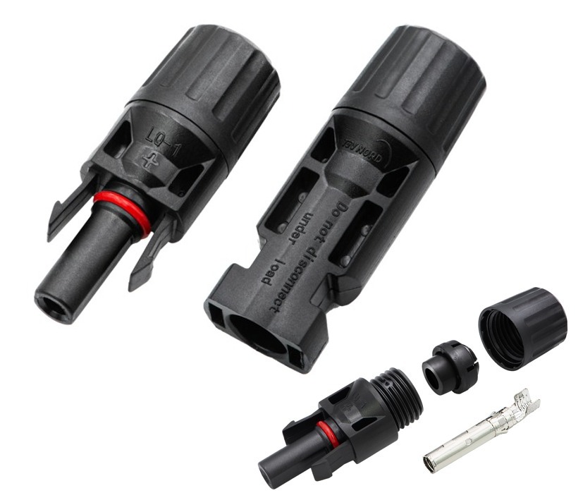 Solarstecker Verbinder SET ( PAAR ) Stecker für die Photovoltaik MC4-Serie