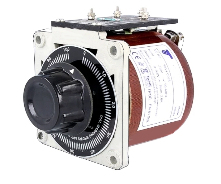 700VA_Regeltrafo_43-600-02040_B03 Regeltrafo 700VA Trafo 0-250V max 3A Sparstelltrafo