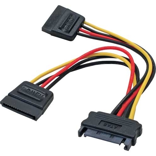 SATA Adapter Y-Adapter S-ATA Buchse auf 2x SATA Stecker