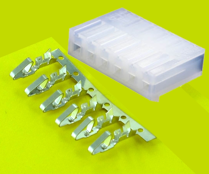 40-855-00065_6pol_AT-stecker_B1 6pol Platinenstecker 1-reihig RM3,96 für OpenFrame Netzteile und Platinen