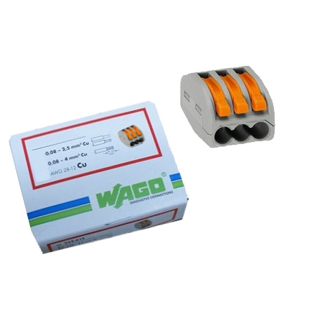 45-822-01030_2015_01 WAGO Klemme 3-Leiter 50er-Pack