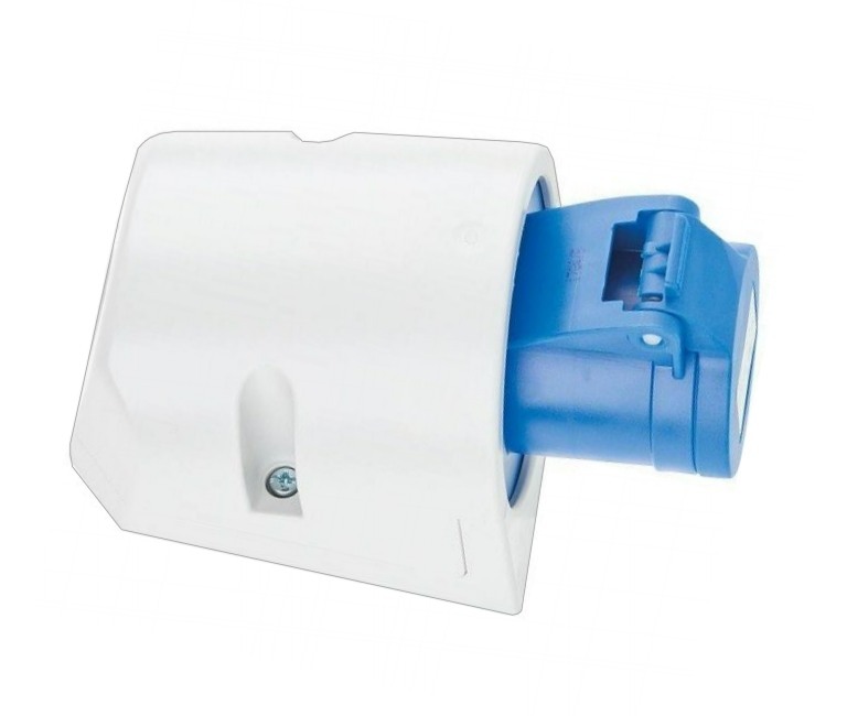 16A_CEE_Dose_Aufputz_ABL_39-868-00040_Neu Caravan 16A Steckdose 16A 230V Blau AP Wandsteckdose