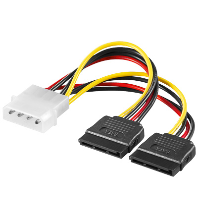 SATA Adapter 5,25 Stecker auf 2x S-ATA