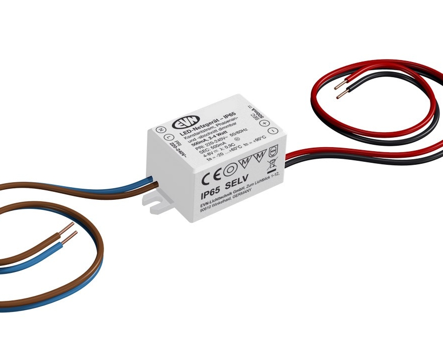 LED Netzteil CC-Treiber 500mA Konstantstrom bis 4W Eingang 230VAC EVN