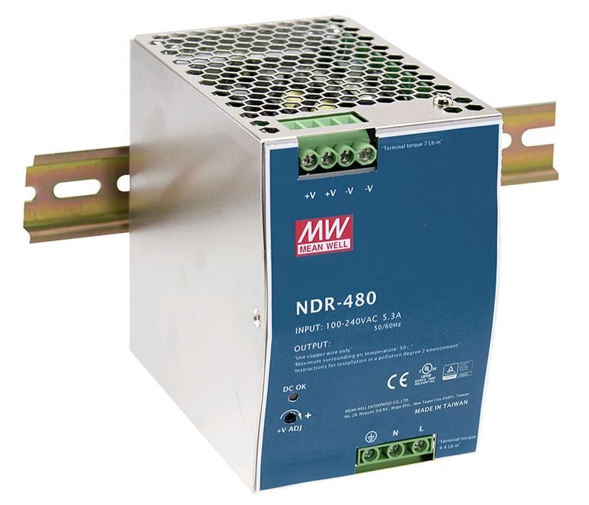 48V 10A Netzteil 480W NDR für DIN Hutschiene 48-55V 