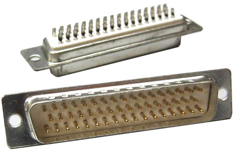 40-871-00007_henri-electronic-de-bild50001 SUB-D 50pol Stecker Lötkelch HD 3-reihig