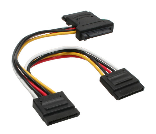 53-680-00375 SATA Adapter 150mm S-ATA auf 2x SATA Stecker