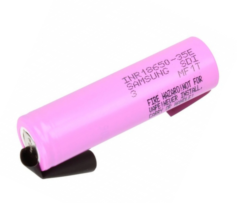 LI-ION Lithium Akku 3,7V 3450mAh 18650 mit Lötfahnen 