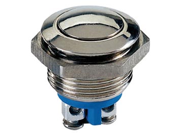 95-839-00740-r1800r Taster Vollmetall 22mm runder Kopf in Edelstahl IP65 Klingelknopf