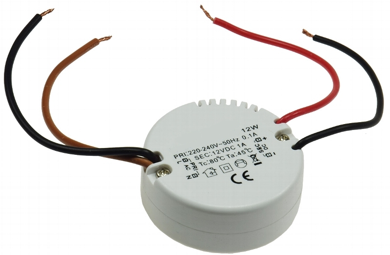 12V-LED-Trafo-Rund-12W-43-700-0097058821e7a7e078 12V LED Netzteil 12V 12W runder LED Trafo LED Konverter