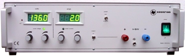 93-807-00320_150V_Labornetzteil_Regelbar 150V Labornetzgerät 0-150V 2,5A Industrie Version 150V Netzteil