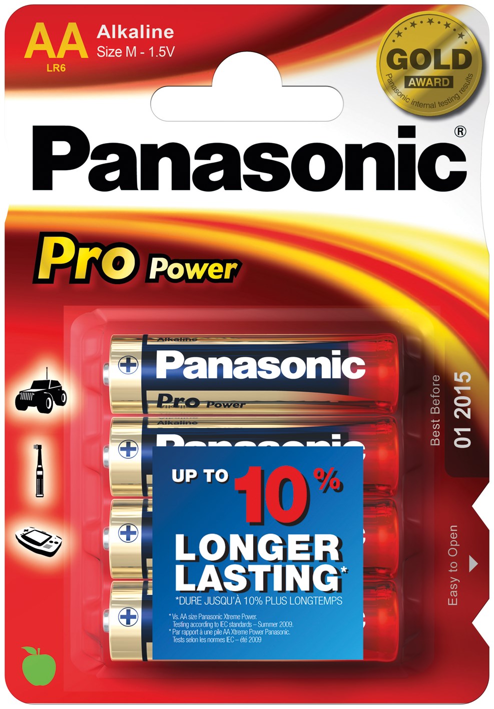 33-460-00470-packaging AA Mignon Batterie ProPOWER Alkaline 4er Pack