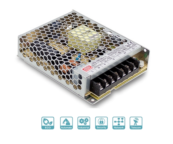 24V_100W_Netzteil_LRS100_93-808-00757_B01 12V Netzteil 12V 102W 8,5A Case Schaltnetzteil LRS100-12 Eingang 85-264V