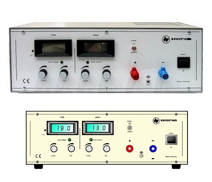 Labornetzgerät 0-18V 15A 270Watt Digital Ideal für Schule RISU konform Labornetzgerät 0-18V 15A 270Watt Digital Ideal für Schule RISU konform