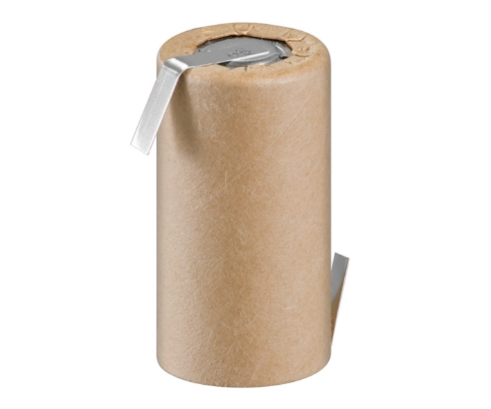 Sub-C_Akku_Paper_2021 Akku Sub-C 42x22mm 1,2V 1500mAh NiMH mit Lötfahnen