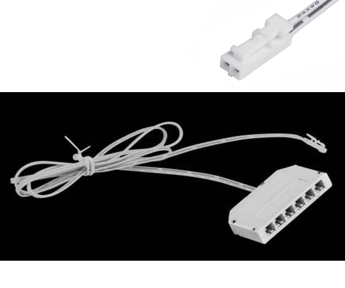 6fach_LED_Verteiler_39-855-00900_B03 LED Verteiler 6-fach Mini-AMP Niedervoltverteiler für LED-Beleuchtung