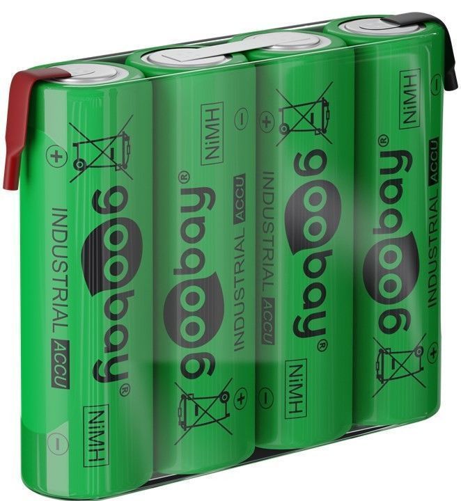 33-460-00305tBxjKBQmFcjhb 4,8V Akku 2100mAh NiMH AA Mignon mit Lötfahnen