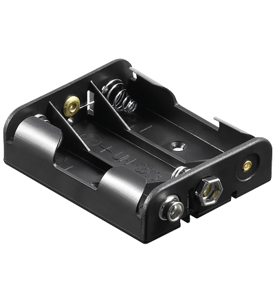 33-475-00019_2015_01 Batteriehalter für 3 Mignon AA Zellen Druckknopfanschluss