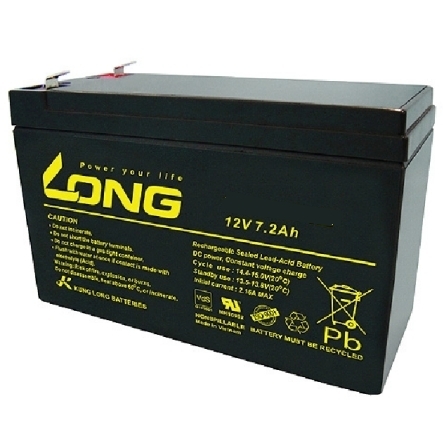 33-175-00054-LONG-WP72-12V-20161LQ2QiiR5BSTl 12V Bleiakku 12V 7,2Ah 151x94x65mm Kontakte 6,3mm