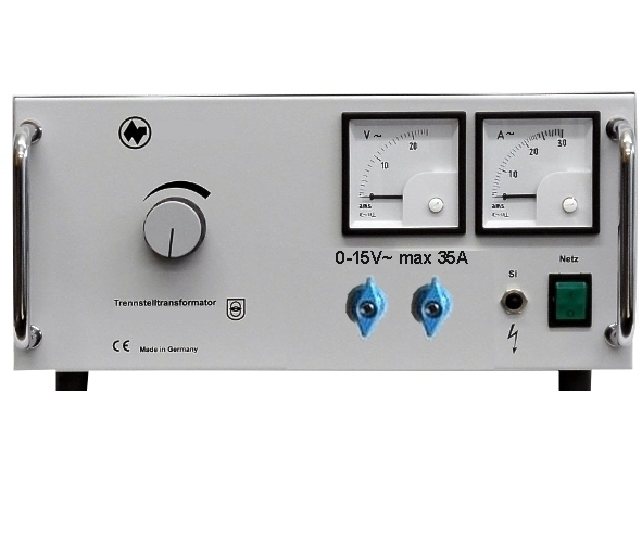 ACAC Labornetzgerät 0-15V 35A Stelltrafo Trenntrafo mit 2x Anzeigen ideal für Schule Uni Technikunterricht ACAC Labornetzgerät 0-15V 35A Stelltrafo Trenntrafo mit 2x Anzeigen ideal für Schule Uni Technikunterricht