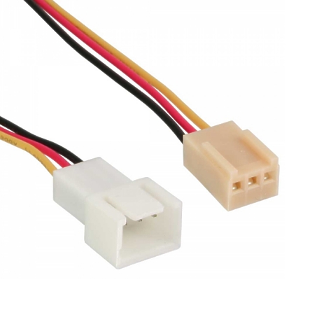 94-795-00860-Luefterkabel Lüfterkabel 3pol Stecker auf Buchse 600mm Lüfterverlängerung