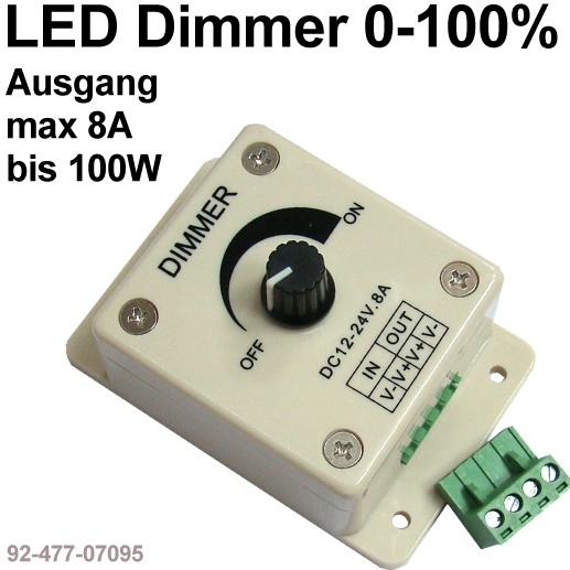 LED Dimmer 12V oder 24V 100W