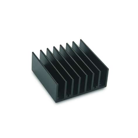 Aufsetz Kühlkörper 61x57x26mm ALU für DCDC Wandler