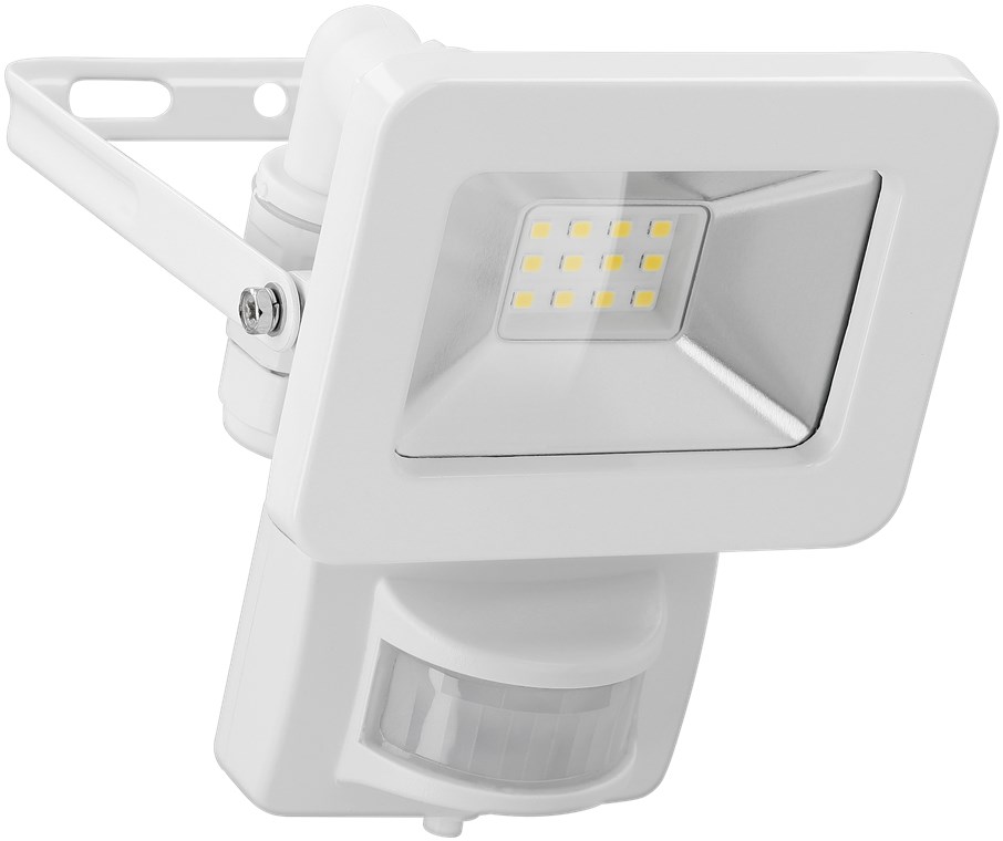 32-700-00610_LED_Strahler_mit_Bewegungsmelder_B0 10W LED Scheinwerfer mit Bewegungsmelder 4000K 850lm IP44 Fluter Strahler