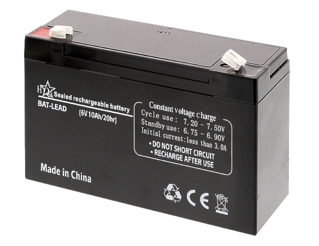 6V-10Ah-Bleiakku-fuer-Kinderfahrzeuge-usw-33-175-09010-OK 6V Bleiakku 6V 10Ah Abm 151x50x95mm HQ Kontakte 4,8mm