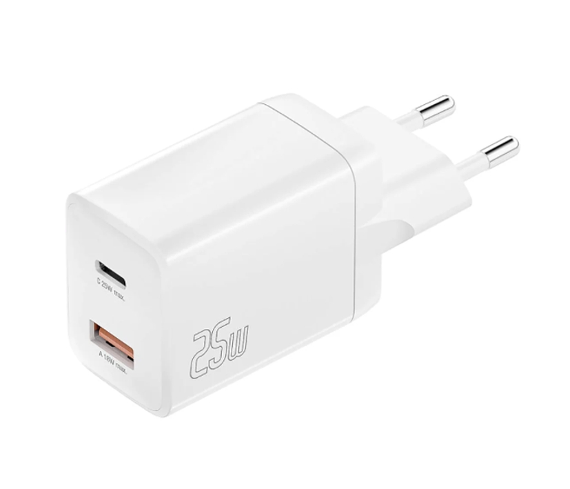 USB Netzteil USB-C Schnellladegerät 25W Ladegerät mit USB-C und USB-A PD25