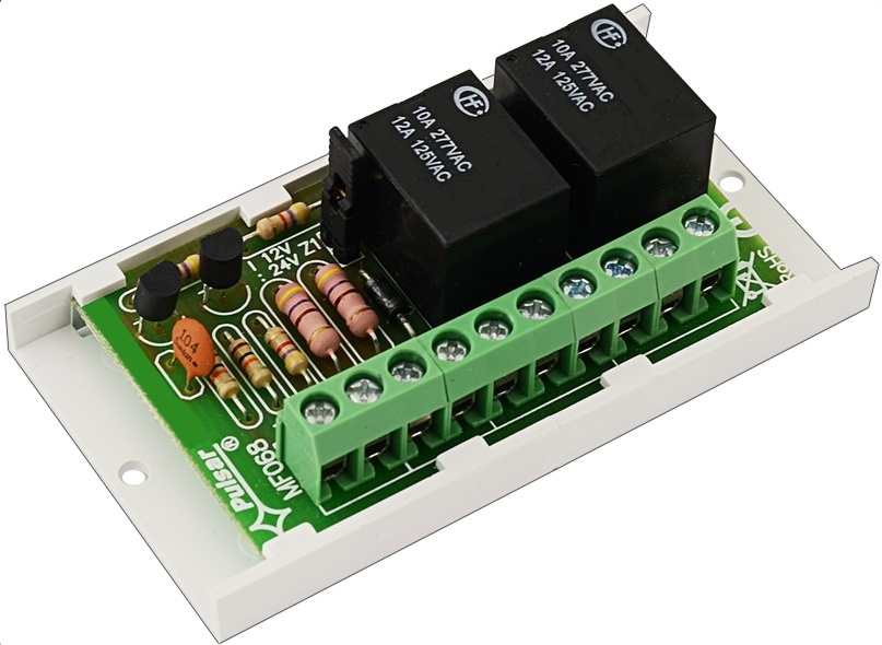 Modul Relaisplatine 12V-24VDC Relaiskarte mit 2x Wechslerkontakten